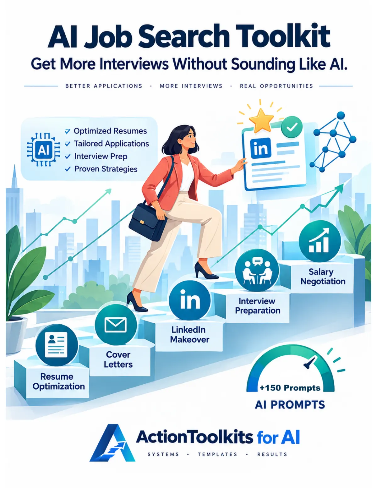 Real page from AI Job Search Toolkit — the cover