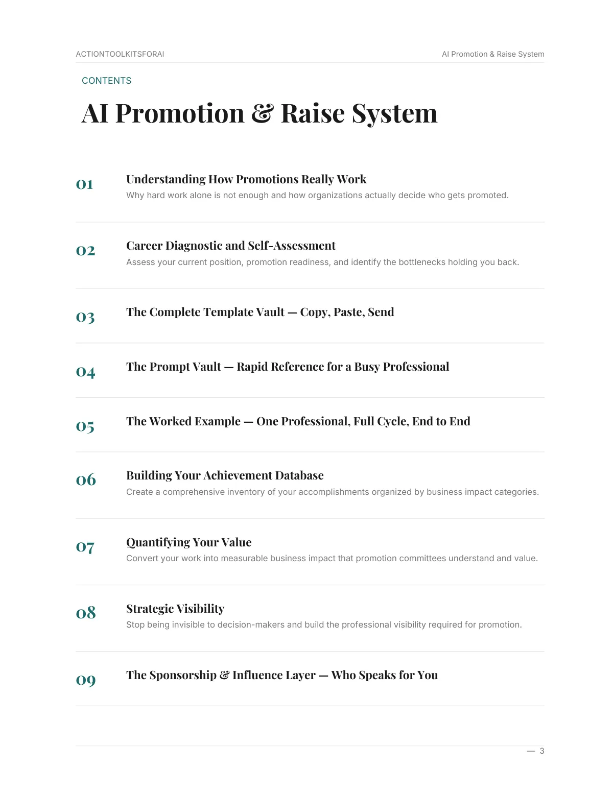 Real page from AI Promotion & Raise System — page 3