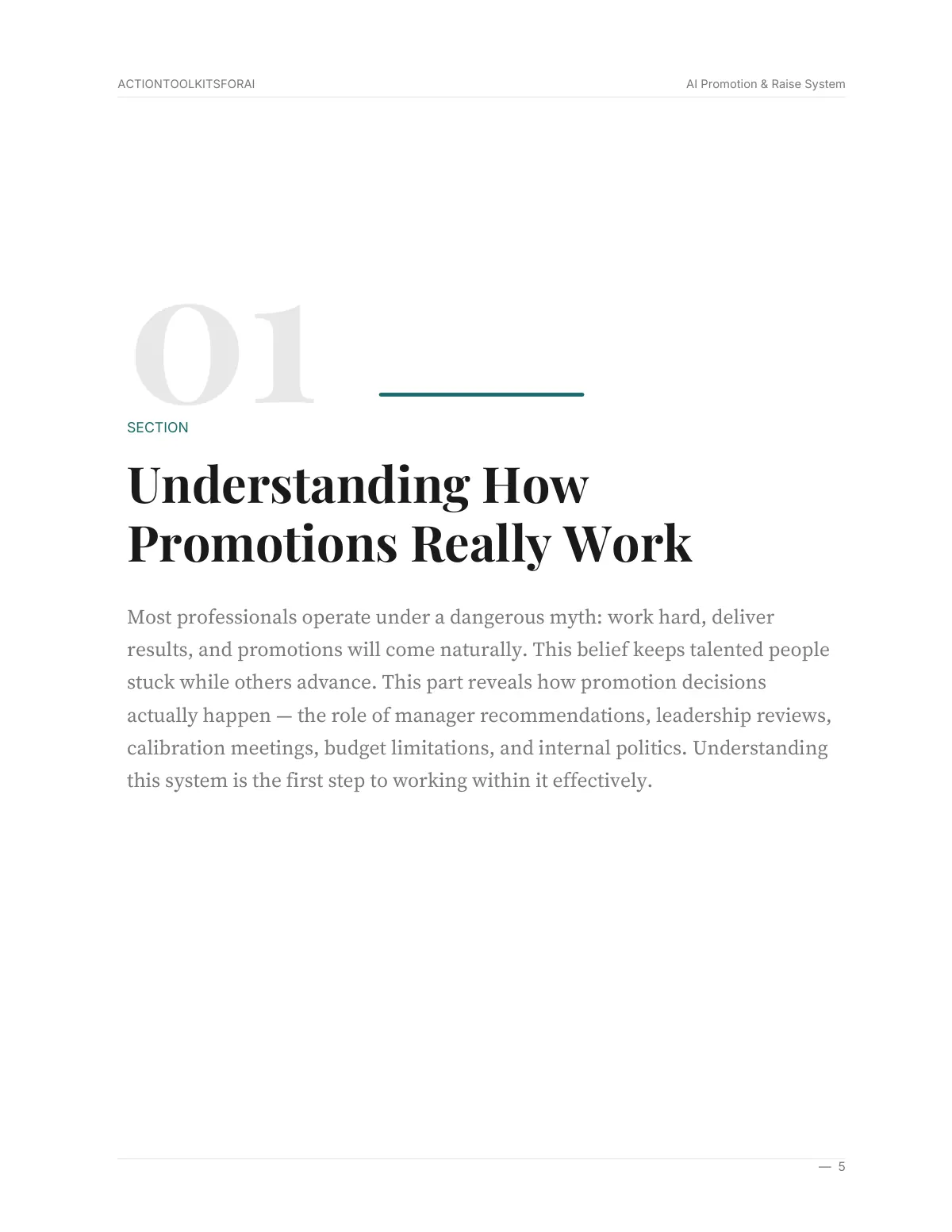Real page from AI Promotion & Raise System — page 4