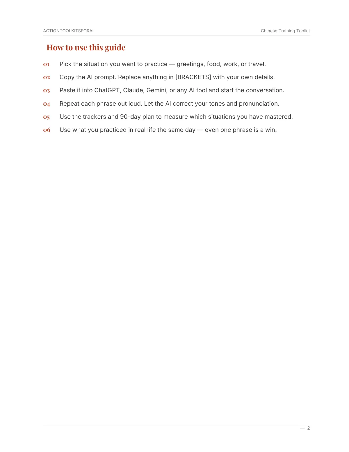 Real page from Chinese Training Toolkit — page 3