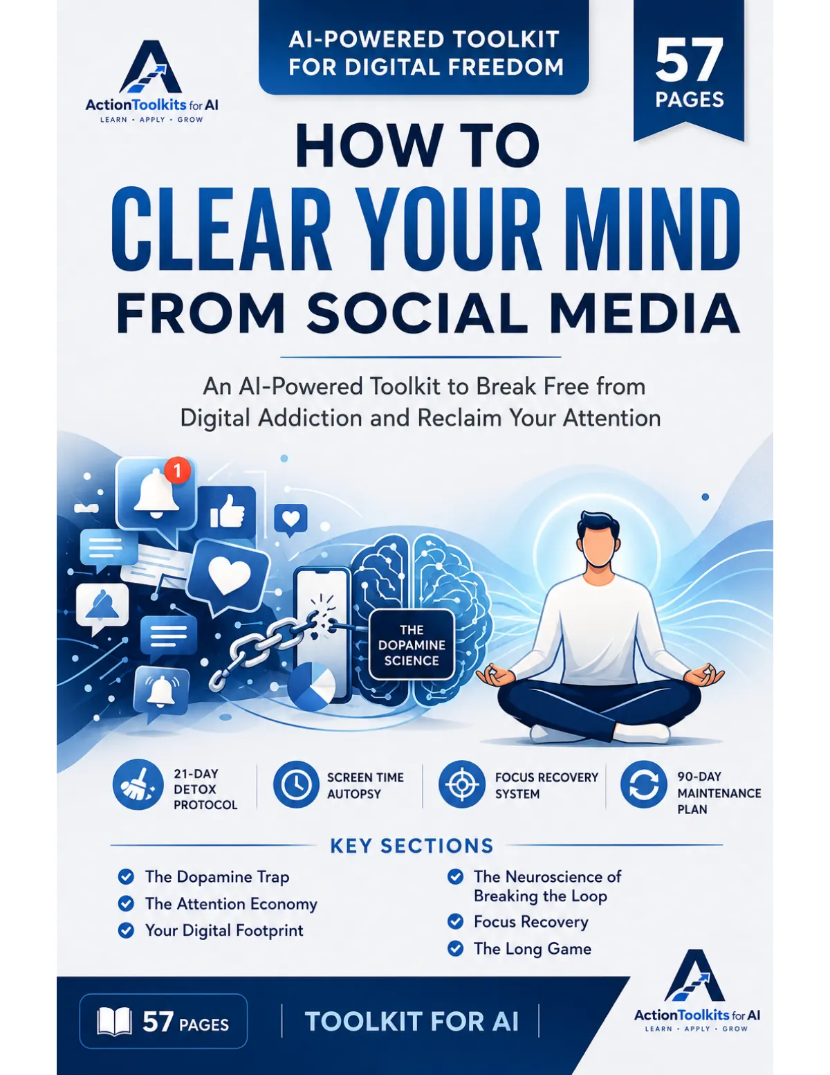 Real page from How To Clear Your Mind From Social Media — the cover