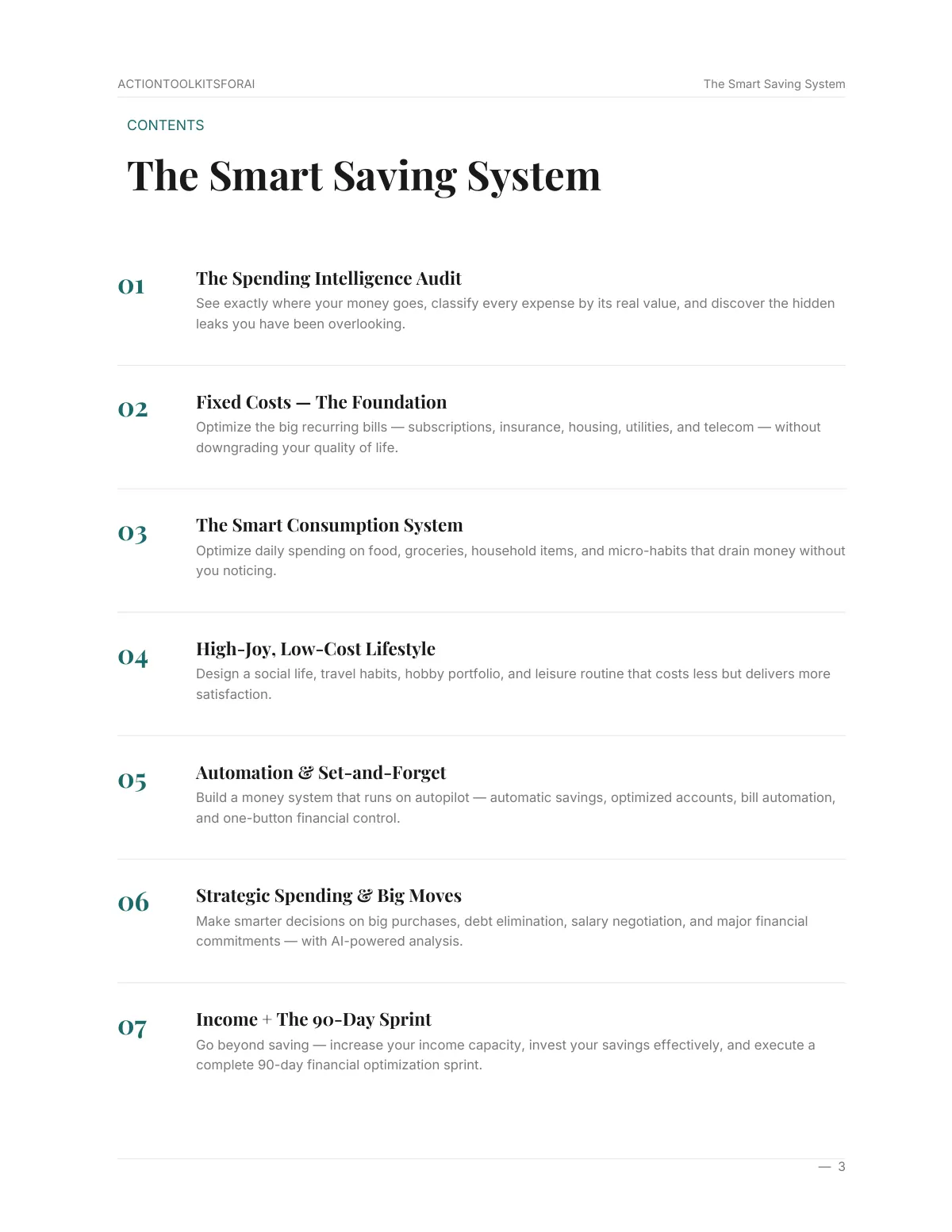 Real page from The Smart Saving System — page 3
